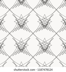 Abstract geometric background. Black and White Striped Vector Pattern.