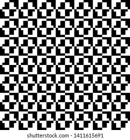 Abstract geometric background. Black and white texture. Seamless pattern.