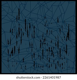 fondo geométrico abstracto azul con negro