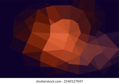 Abstract geometric background with blue, brown and orange colors.