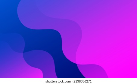 Abstrakter geometrischer Hintergrund mit blauem Farbverlauf . Zusammensetzung der flüssigen Formen. Geeignet für Präsentationsdesign. Website, Grundlage für Banner, Bildschirmhintergründe, Broschüren, Poster