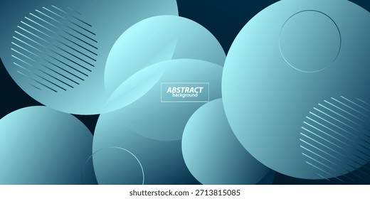 Fondo geométrico Abstractas con diseño de elemento de color degradado azul. Círculos sencillos y de moda. Vector eps10