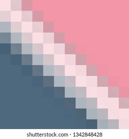 Abstract geometric background of blue, gray and pink triangles. Creative background for your design.