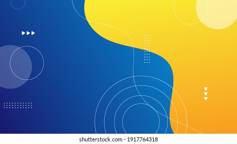 abstract geometric background in blue and orange color