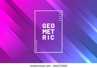 Abstract geometric background in blue and pink gradient color. Modern concept background