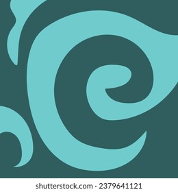 Abstract geometric background with Blue Sea colour palette