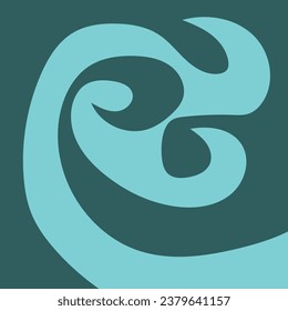 Abstrakter, geometrischer Hintergrund mit Blauer Meeresfarbpalette