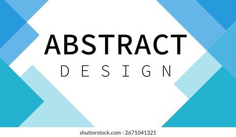 Abstract Geometric Background with Blue Square Shapes Vector Design