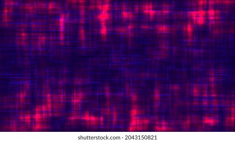 Abstrakter geometrischer Hintergrund von blauen Streifen und rotem Licht auf dunklem Hintergrund unten und oben. Vektorgrafik.