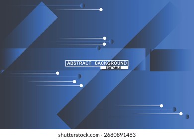 Abstract geometric background blue technology digital pattern vector