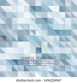 Abstract geometric background of blue triangles.