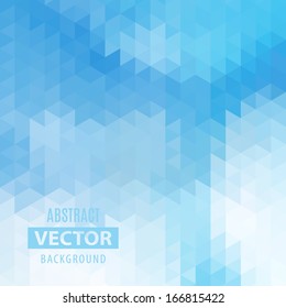 abstract geometric background with blue triangles straight white star conceptual background scene digital new fashionable site business flooring blue fancy lighting cool beauty art concept decorative