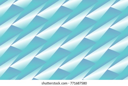 abstract geometric background of  blue triangles in 3D appearance over light blue gradient. furturistic background for creative design ideas