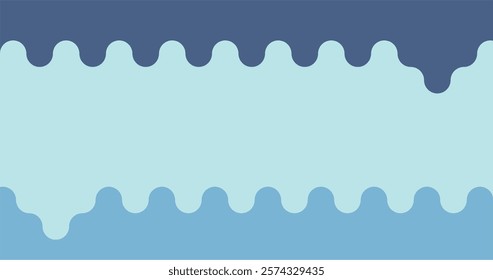 Abstract geometric background with blue wave circle pattern