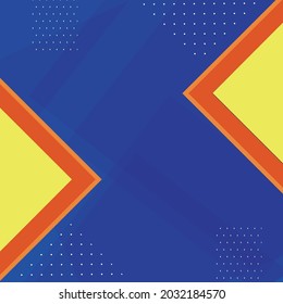 abstract Geometric Background blue yellow and orange color