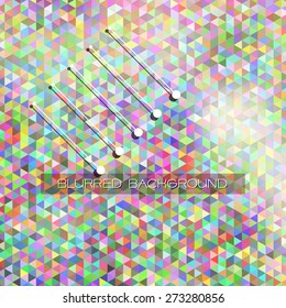 Abstract geometric background
Blurred abstract background-color design for filling artistic elements.