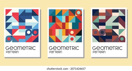 abstract geometric background for book cover, calendar, wall decor and tote bag