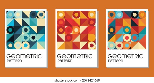 abstract geometric background for book cover, calendar, wall decor and tote bag
