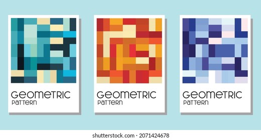 abstract geometric background for book cover, calendar, wall decor and tote bag