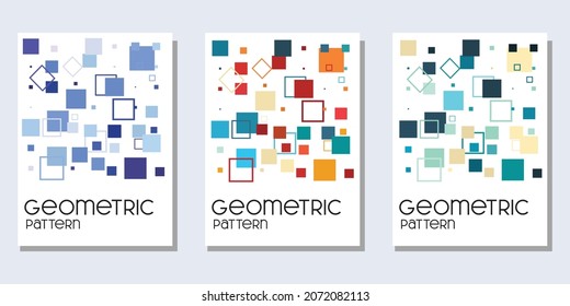 abstrakter geometrischer Hintergrund für Buchcover, Kalender, Wanddekor und Totbeutel