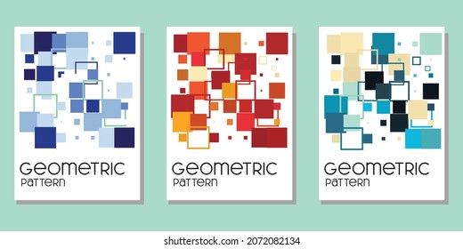 abstract geometric background for book cover, calendar, wall decor and tote bag