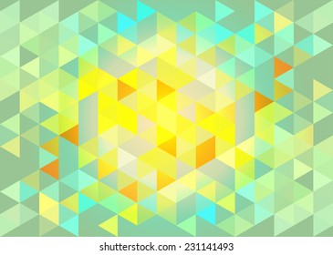 Abstract geometric background with bright colored polygonal pattern 
