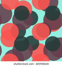 Abstract geometric background with bright colored circles