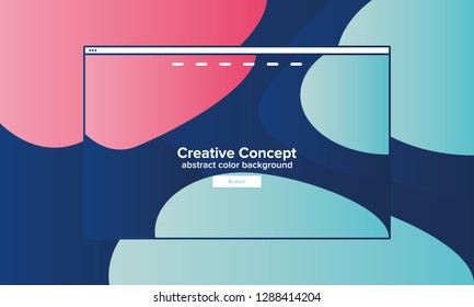 Abstract geometric background with bright colors. Creative web design concept for start page. User experience