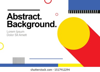 Abstract Geometric Background With Bright Colors