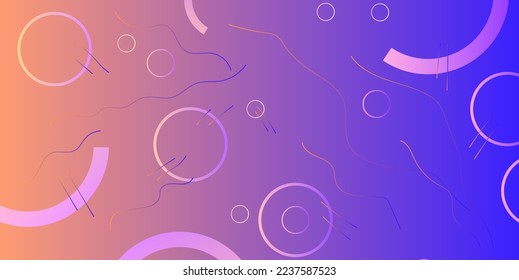Abstract Geometric background with bright colors and dynamic shape compositions. Vector illustrations.