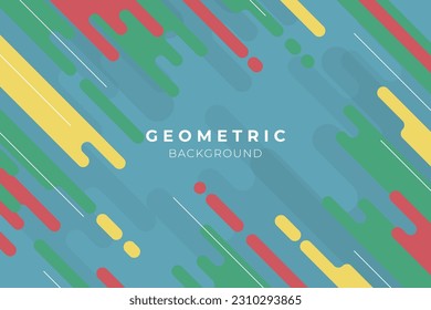 Abstract geometric background in bright colors