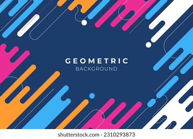 Abstract geometric background in bright colors