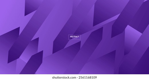 Abstract geometric background in bright colors with purple gradient color combination. Simple arrow pattern color lines on the background. Vector Eps10