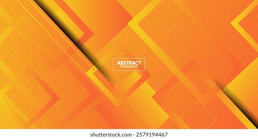 Abstract geometric background in bright colors with orange gradient color combination. Simple arrow pattern color lines on the background. Vector Eps10