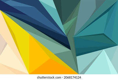 Fondo geométrico abstracto.
Plantilla de diseño brillante.
Formas triangulares.Ilustración vectorial.