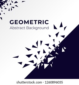Abstract geometric Background with Broken Shapes