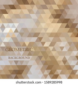 Abstract geometric background from brown and gray triangles.