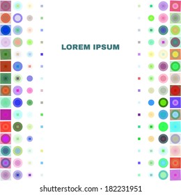 Abstract Geometric Background for business presentation. Vector