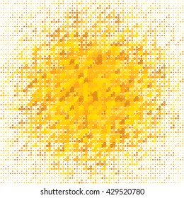 Abstract geometric background for business, web design, print. Color vector circle background. Repeating geometric tiles from yellow circles.