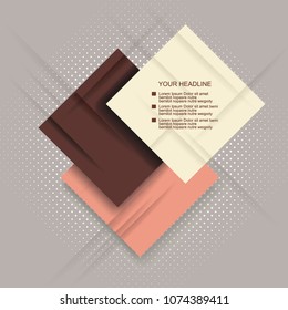 Abstract geometric background. Can be used for Cards, Covers, Voucher, Posters, and Flyers layout.