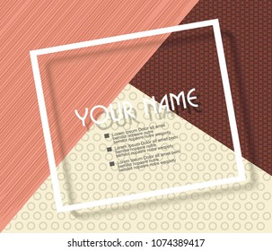 Abstract geometric background. Can be used for Cards, Covers, Voucher, Posters, and Flyers layout.