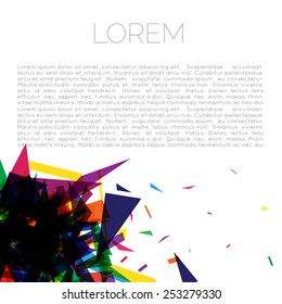 Abstract geometric background. Can be used for web pages, identity style, printing, invitations, banners, cards, leaflets.