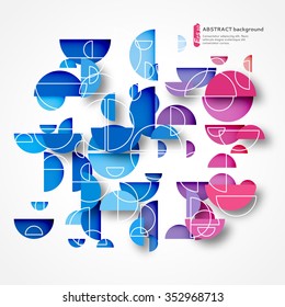 Abstract geometric background. Can be used to design, website layout,  covers, textiles and packaging