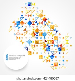 Abstract geometric background can be used to design, website layout,  covers, textiles and packaging