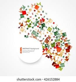 Abstract geometric background can be used to design, website layout,  covers, textiles and packaging