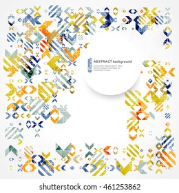El fondo geométrico abstracto puede utilizarse para diseñar, diseñar sitios web, cubiertas, textiles y embalajes