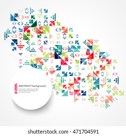 Abstract geometric background can be used to design, website layout, covers, textiles and packaging