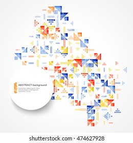Abstract geometric background. Can be used to design, website layout,  covers, textiles and packaging