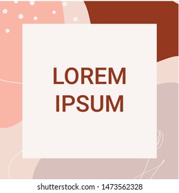 Abstract geometric background card with different geometric shapes - circles, dots, lines. Memphis style. Bright and colorful, 90s style. Vector illustration.