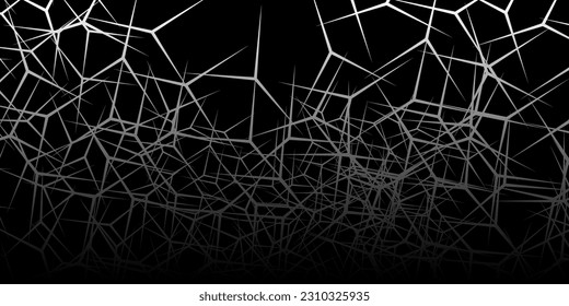 Abstract geometric background with chaotic lines. Modern futuristic vector texture.